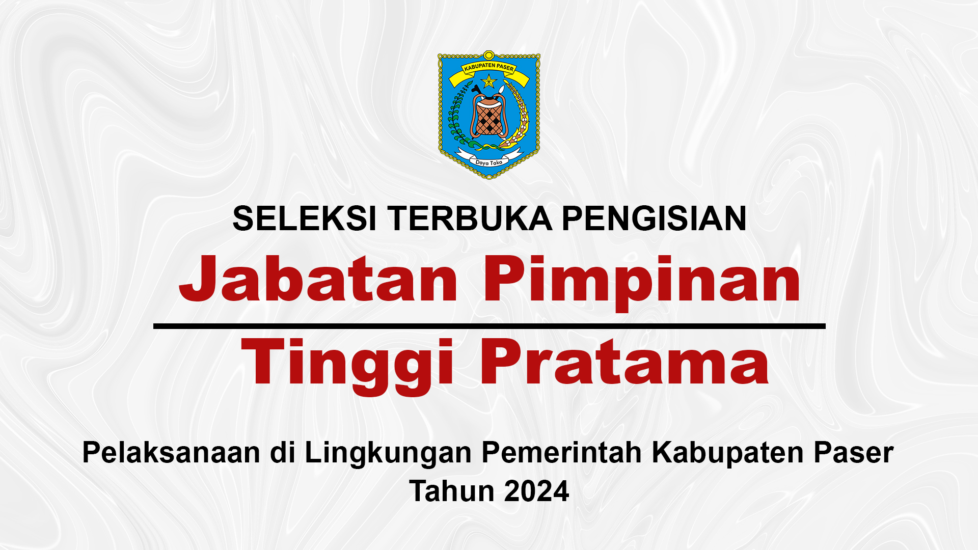 Hasil Akhir Seleksi Terbuka Jabatan Pimpinan Tinggi Pratama di Lingkungan Pemerintah Kab. Paser Tahun 2024